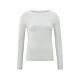 Yaya Structured Knitted Top Light Grey Melange