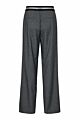 Co'couture Coco Tailor Pleat Logo Pant Grey Melang