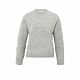 Yaya Flower Jacquard Sweater Formal Gray Melange