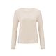 Yaya Long-Sleeve Top Ribbed Off White Knit