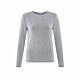 Yaya Rib Top With Shoulder Pads Sky Grey