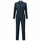 Yaya Woven Jumpsuit Blazer Collar Outer Space Blue