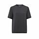 Yaya Woven Top Short Sleeves Anthracite Silver