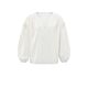 Yaya Woven Top V-neck Blanc De Blanc