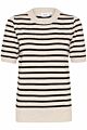 Saint Tropez Mila Striped Pullover Gray Morn Mila