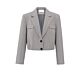 Yaya Woven Short Blazer Jacket Feather Grey