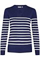 Saint Tropez Mila Striped Pullover Midnight Sail