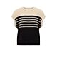Yaya Sleeveless Knitted Top Stripes Summer Sand