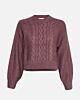 MSCH Diella Heidi Pullover Black Plum