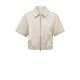 Yaya Satin Short Sleeve Jacket Summer Sand
