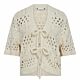Co'couture Nicky Tie Cardigan Off White