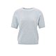 YAYA Sweater Raglan Sleeves Gray Dawn Blue Melange