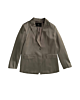 With Black Milan Sateen Blazer Falcon Brown