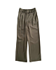 With Black Milan Sateen Wide Pant Falcon Brown