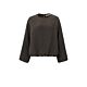 YAYA Top Balloon Sleeve Mulch Brown