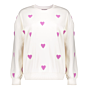 Geisha Sweater Hearts Terry Light Sand Lavender