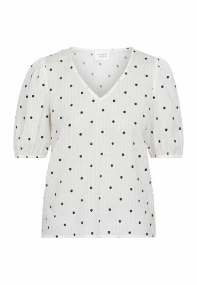 Sisters Point Esca Blouse Off-White/Black