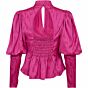 Co'couture SiriCC Open Back Blouse Flash Pink