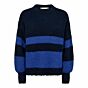 Co'couture Coralie Block Rib Knit Navy