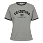 Co'couture Edge Tee Grey Melange