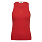 Co'couture SaharaCC Embroidery Tank Top Red