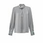 YAYA Blouse With Pleats Light Metal Grey