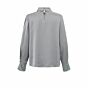 YAYA Blouse With Pleats Light Metal Grey