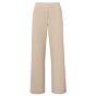 Yaya Trouser High Waisted Wide Leg Twill Beige