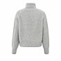 Yaya Turtle Neck Cable Sweater Medium Grey Melange