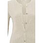 YAYA Faux Layered Ribbed Cardigan Light Beige Mel