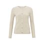 YAYA Faux Layered Ribbed Cardigan Light Beige Mel