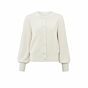 Yaya Fluffy Cardigan Chalk White