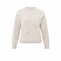 Yaya Flower Jacquard Sweater Off White Melange