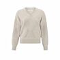 Yaya V-neck Sweater Texture Pumice Stone Beige