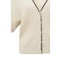 Yaya Ribbed Cardigan Stich Detail Summer Sand