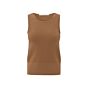 Yaya Ribbed Fitted Tank Top Chipmunk Brown
