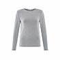 Yaya Rib Top With Shoulder Pads Sky Grey