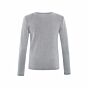 Yaya Rib Top With Shoulder Pads Sky Grey