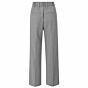 Yaya Woven Wide Leg Trousers Light Grey Melange