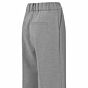 Yaya Woven Wide Leg Trousers Light Grey Melange