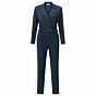 Yaya Woven Jumpsuit Blazer Collar Outer Space Blue