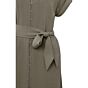 Yaya Woven Short Sleeve Dress Clay Pebble Grey
