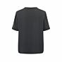 Yaya Woven Top Short Sleeves Anthracite Silver