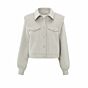 YAYA Gray Wool Mix Jacket Dove Grey