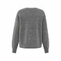 Yaya Sweater Round V-Neck Formal Gray