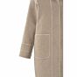 Yaya Wool Mix Long Jacket Feather Grey Melange