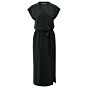 Yaya Long T-shirt Dress Belt Washed Black