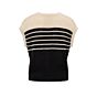 Yaya Sleeveless Knitted Top Stripes Summer Sand