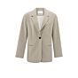 Yaya Oversized Pinstripe Blazer Humus Beige Dessin