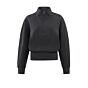 Yaya Sweatshirt With Zipper Anthracite